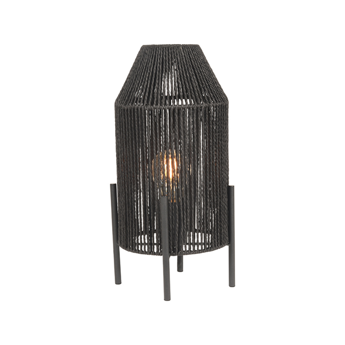 LABEL51 Tafellamp Ibiza - Zwart - Jute - Tafellamp