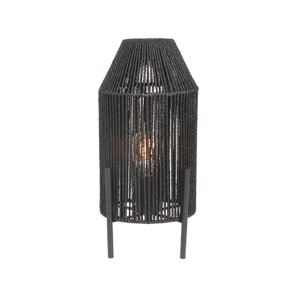 LABEL51 Tafellamp Ibiza - Zwart - Jute - Tafellamp