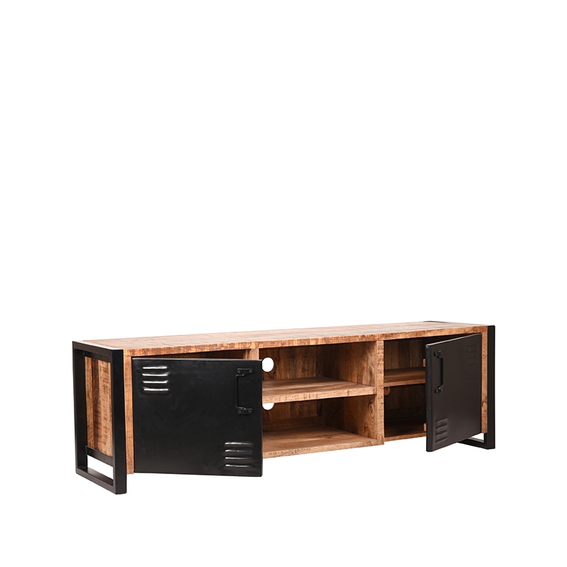 LABEL51 Tv-meubel Brussels - Rough - Mangohout - Tv-Meubel 160 cm