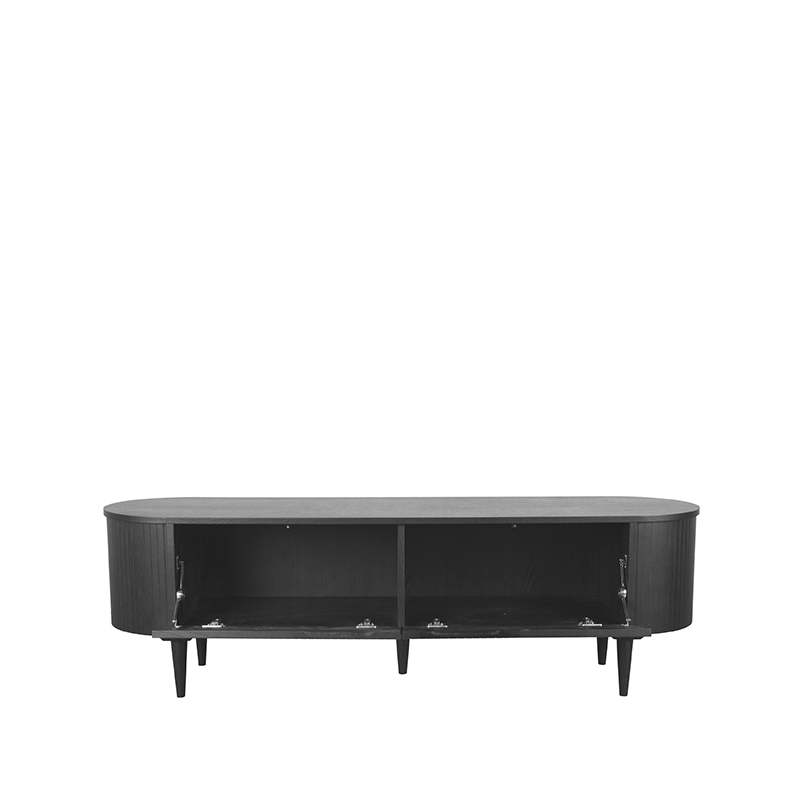 LABEL51 Tv-meubel Oliva - Zwart - Eiken - Tv-Meubel 180 cm