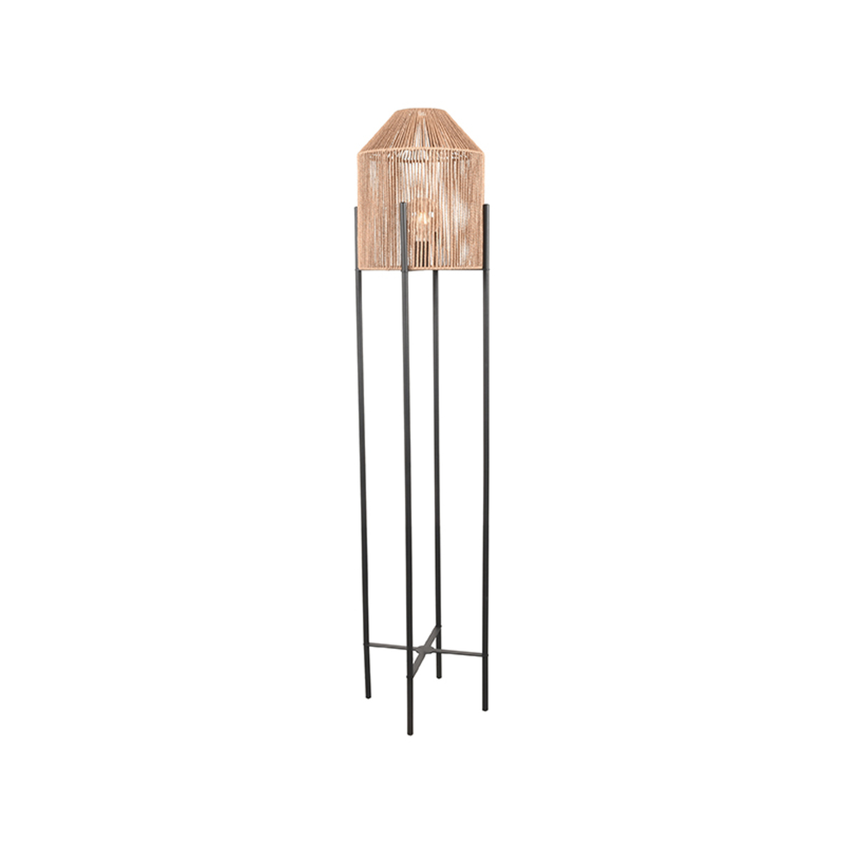 LABEL51 Vloerlamp Ibiza - Naturel - Jute - Vloerlamp