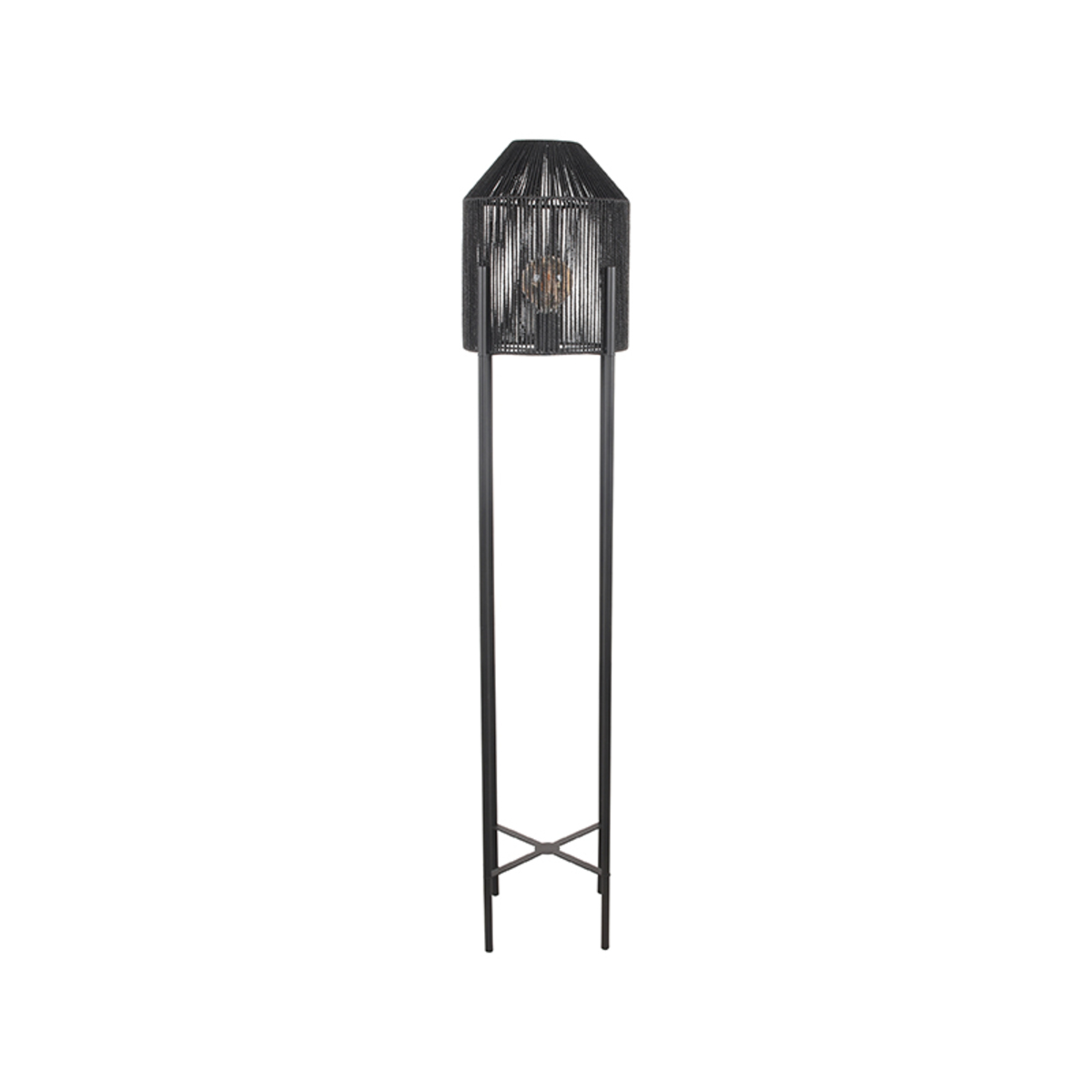 LABEL51 Vloerlamp Ibiza - Zwart - Jute - Vloerlamp