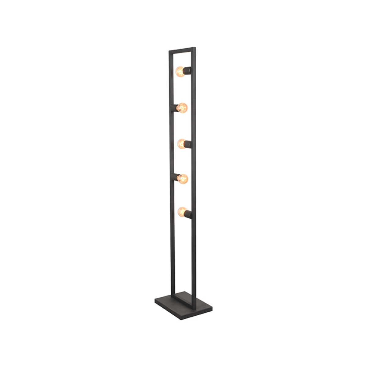 LABEL51 Vloerlamp Quadrato - Zwart - Metaal - Vloerlamp