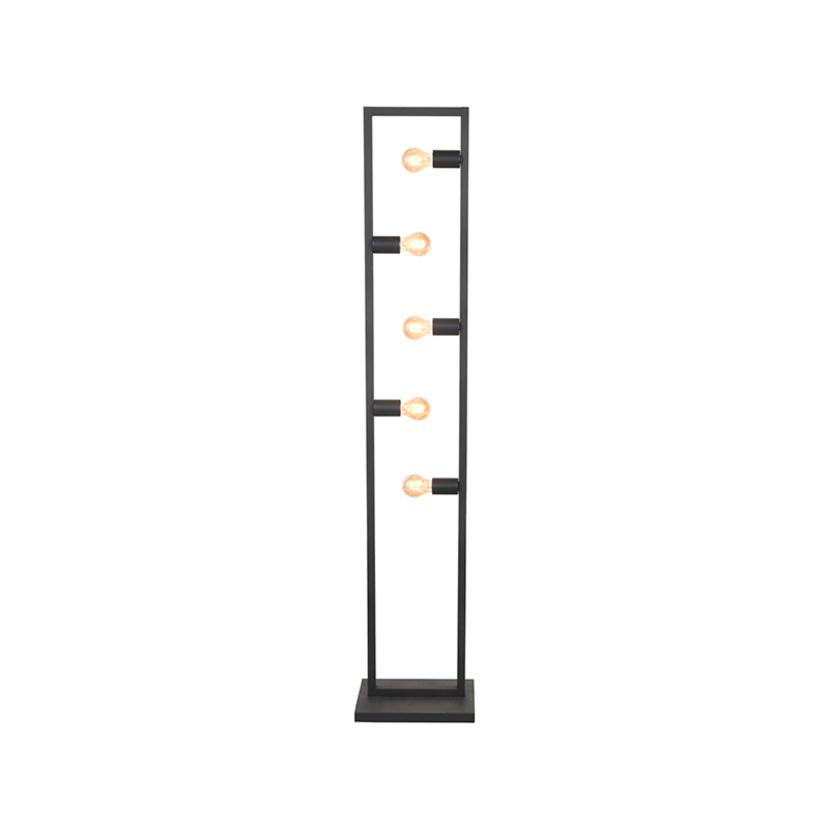 LABEL51 Vloerlamp Quadrato - Zwart - Metaal - Vloerlamp