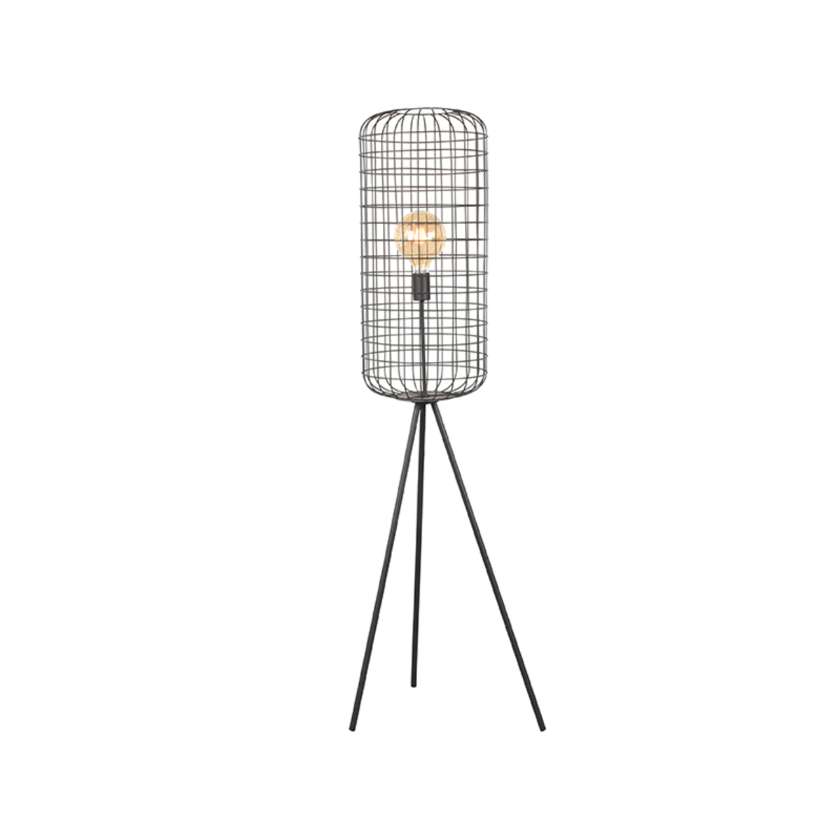 LABEL51 Vloerlamp Solido - Zwart - Metaal - Vloerlamp