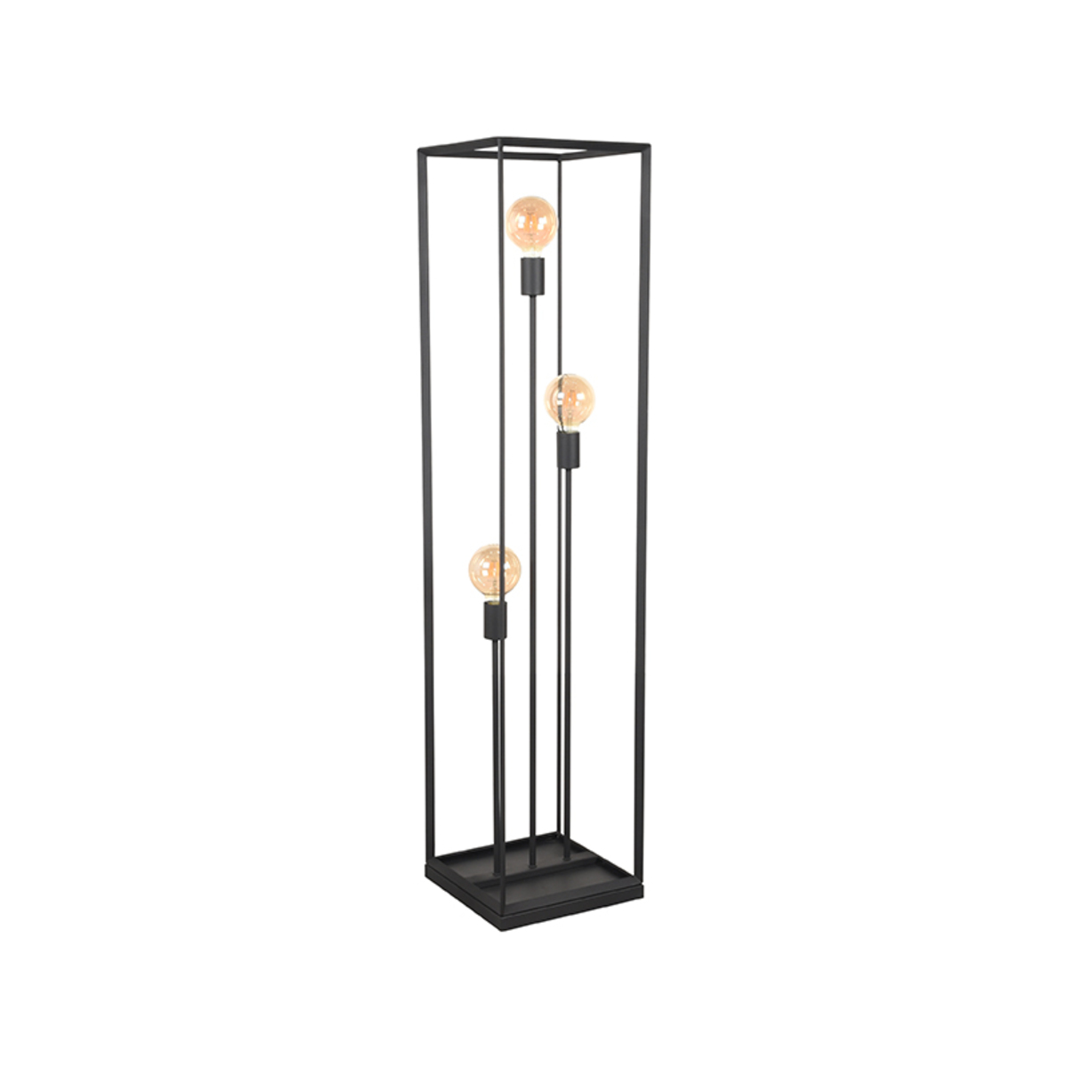 LABEL51 Vloerlamp Tetto - Zwart - Metaal - Vloerlamp