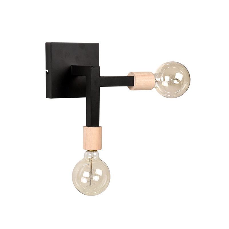 LABEL51 Wandlamp Loco - Zwart - Metaal