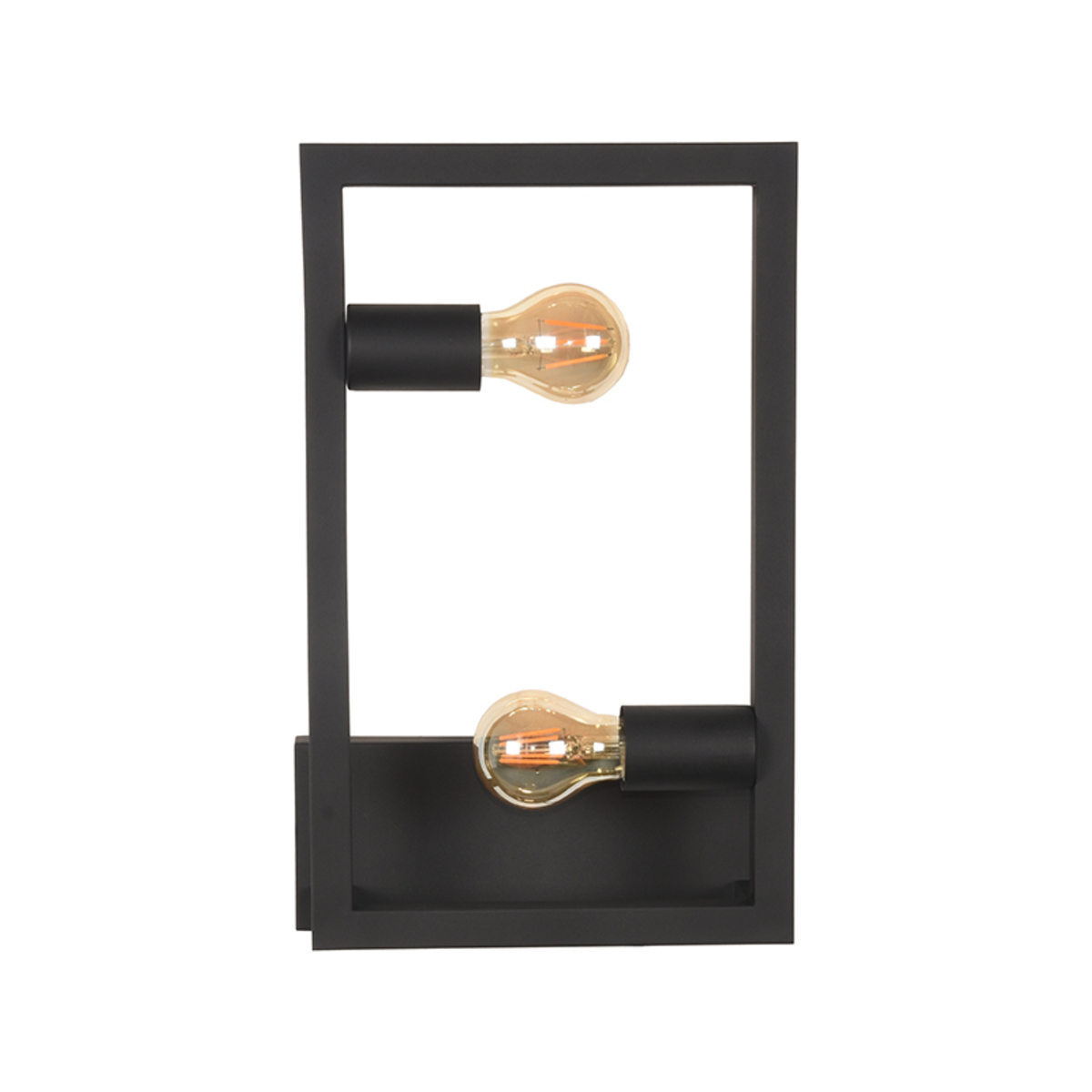 LABEL51 Wandlamp Quadrato - Zwart - Metaal - Wandlamp