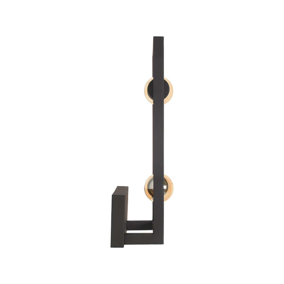LABEL51 Wandlamp Quadrato - Zwart - Metaal - Wandlamp