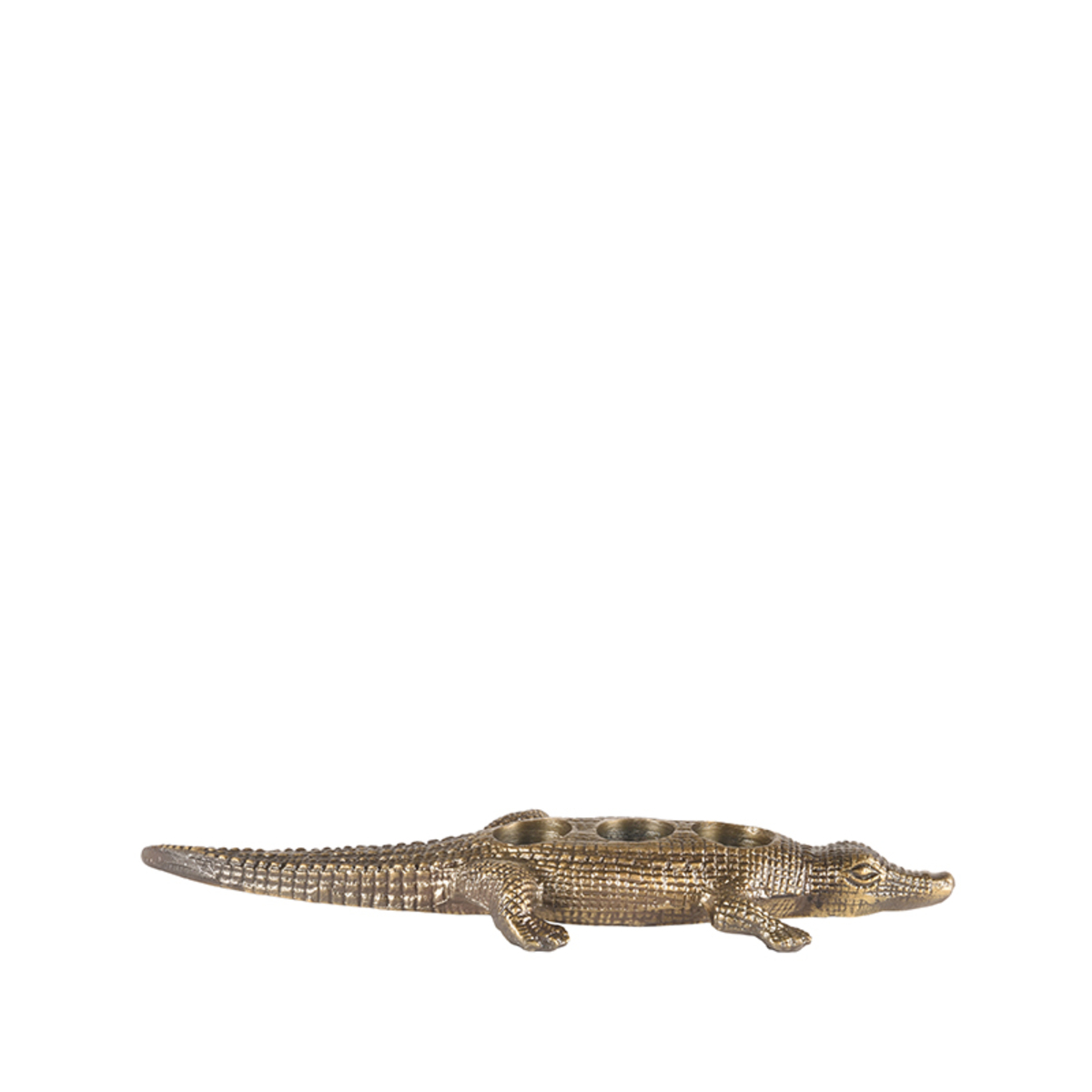 LABEL51 Krokodil - Antiek goud - Metaal - One Size
